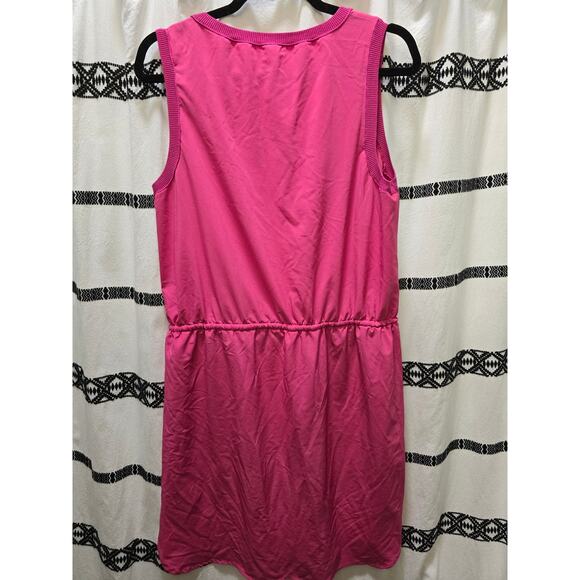 Athleta pink athleisure/athletic dress waist drawstring cinching size large - Picture 9 of 10